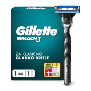 Gillette Mach3 moški brivnik s kovinskim ročajem