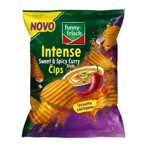 Funny-Frisch Intense čips S&S Curry Style, 110 g