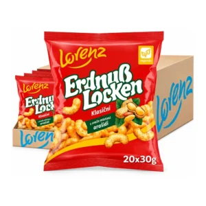 Lorenz Peanut Curls Classic arašidovi flipsi, 20 pakiranj po 30 g