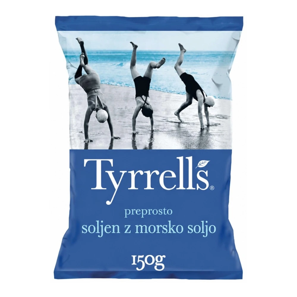 Tyrrells krompirjev čips z rahlo morsko soljo