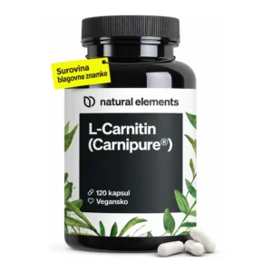 natural elements L-karnitin 2000 Premium, 120 veganskih kapsul