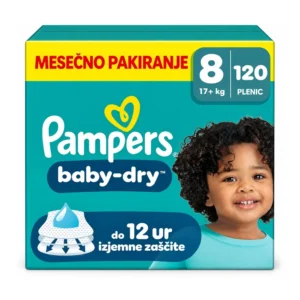Pampers Baby-Dry plenice velikost 8, 120 kosov