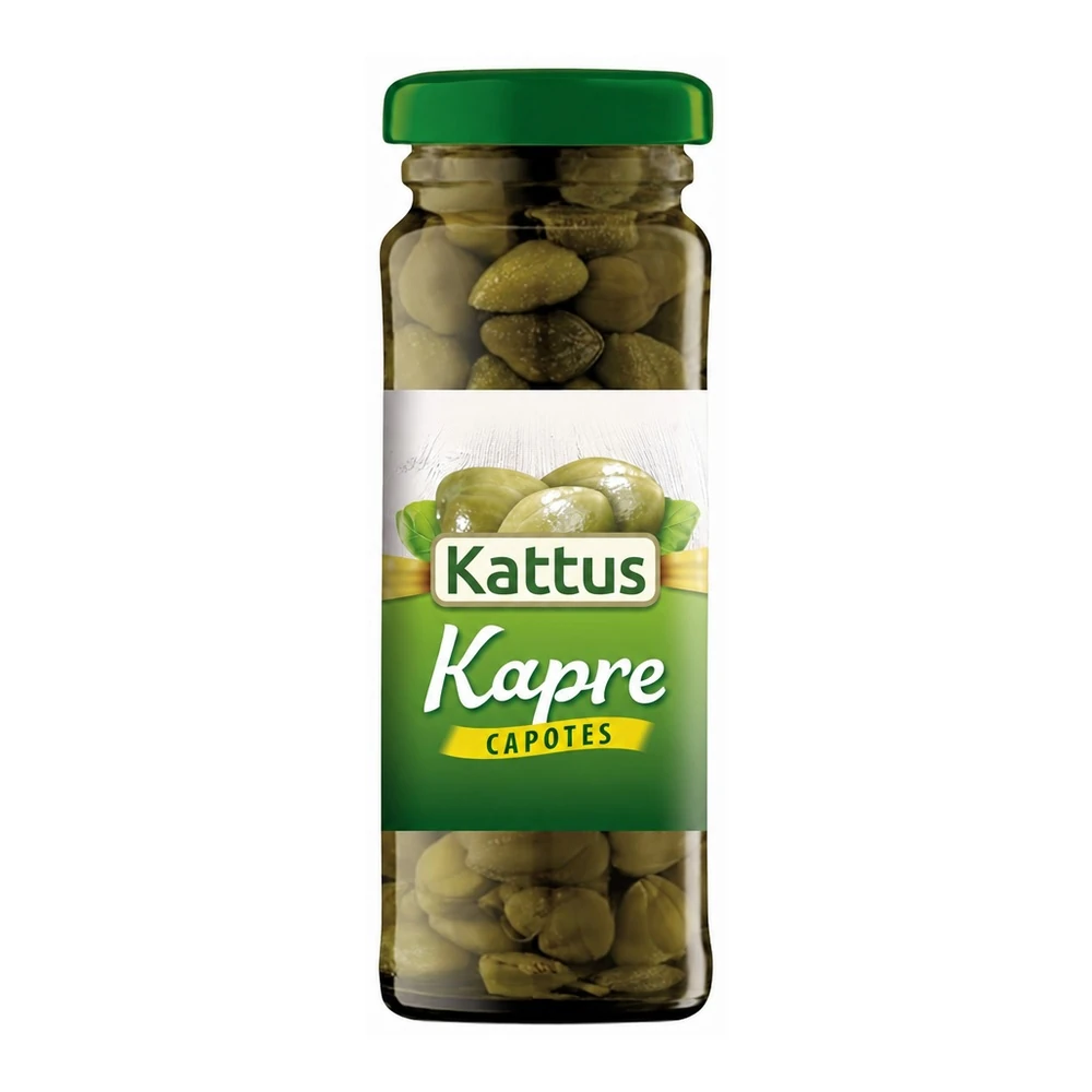 Kattus kapre capote v steklenem kozarcu
