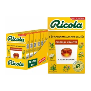 Ricola Original zeliščni bonboni brez sladkorja