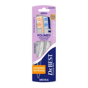 Dr.BEST Polimed mehke zobne ščetke, 2 kosa