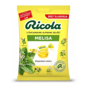 Ricola Lemon Balm zeliščni bonboni brez sladkorja, 75 g