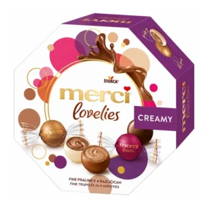 merci lovelies Creamy polnjene čokoladne praline v škatli