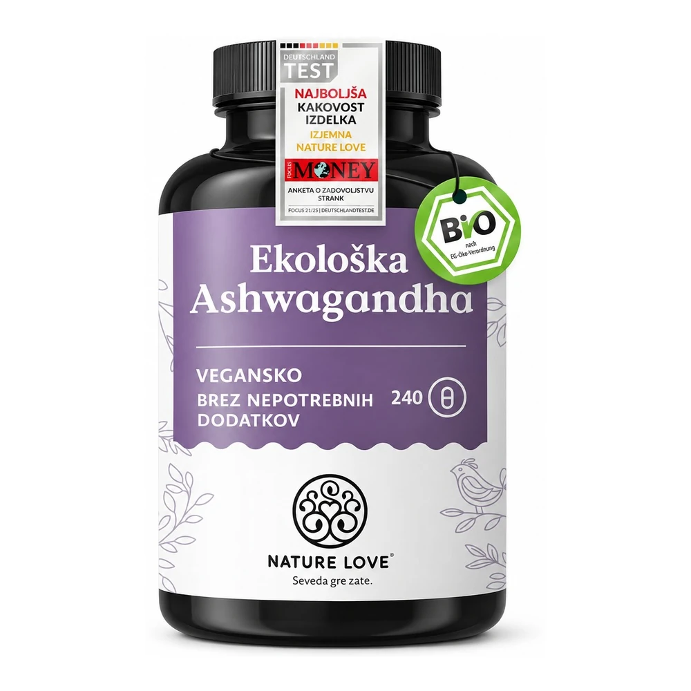 Nature Love organska ashwagandha v kapsulah