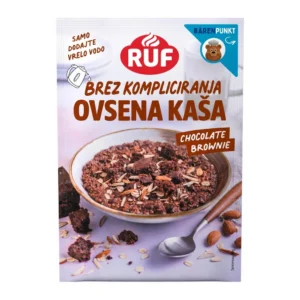 RUF čokoladna ovsena kaša z browniejevimi koščki