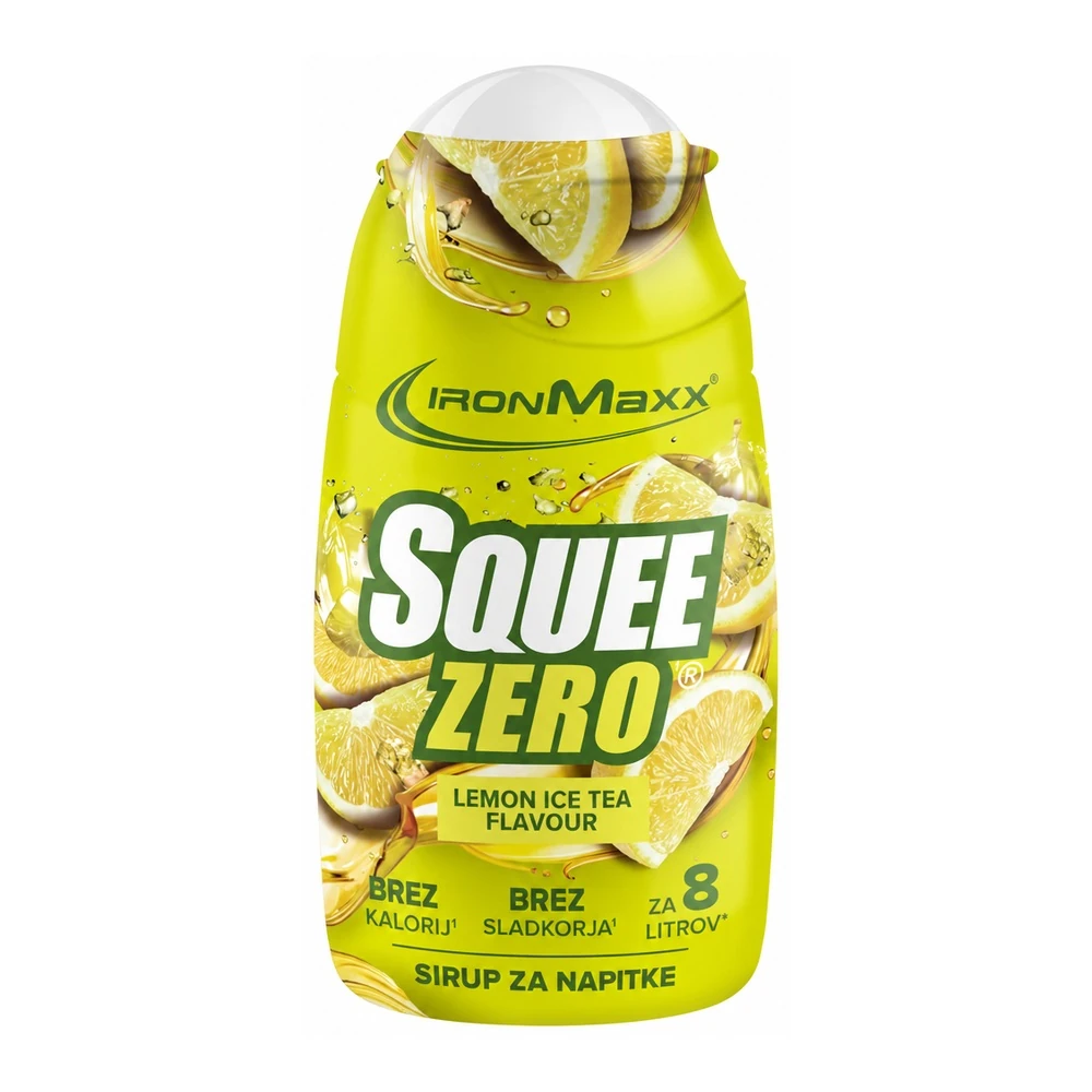 IronMaxx SqueeZero® sirup z okusom limoninega ledenega čaja