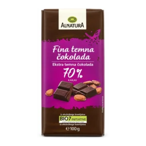 Alnatura temna čokolada s 70 % kakava, 100 g