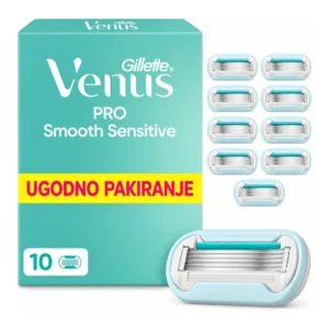 Gillette Venus Pro Smooth Sensitive nadomestne britvice, 10 kosov