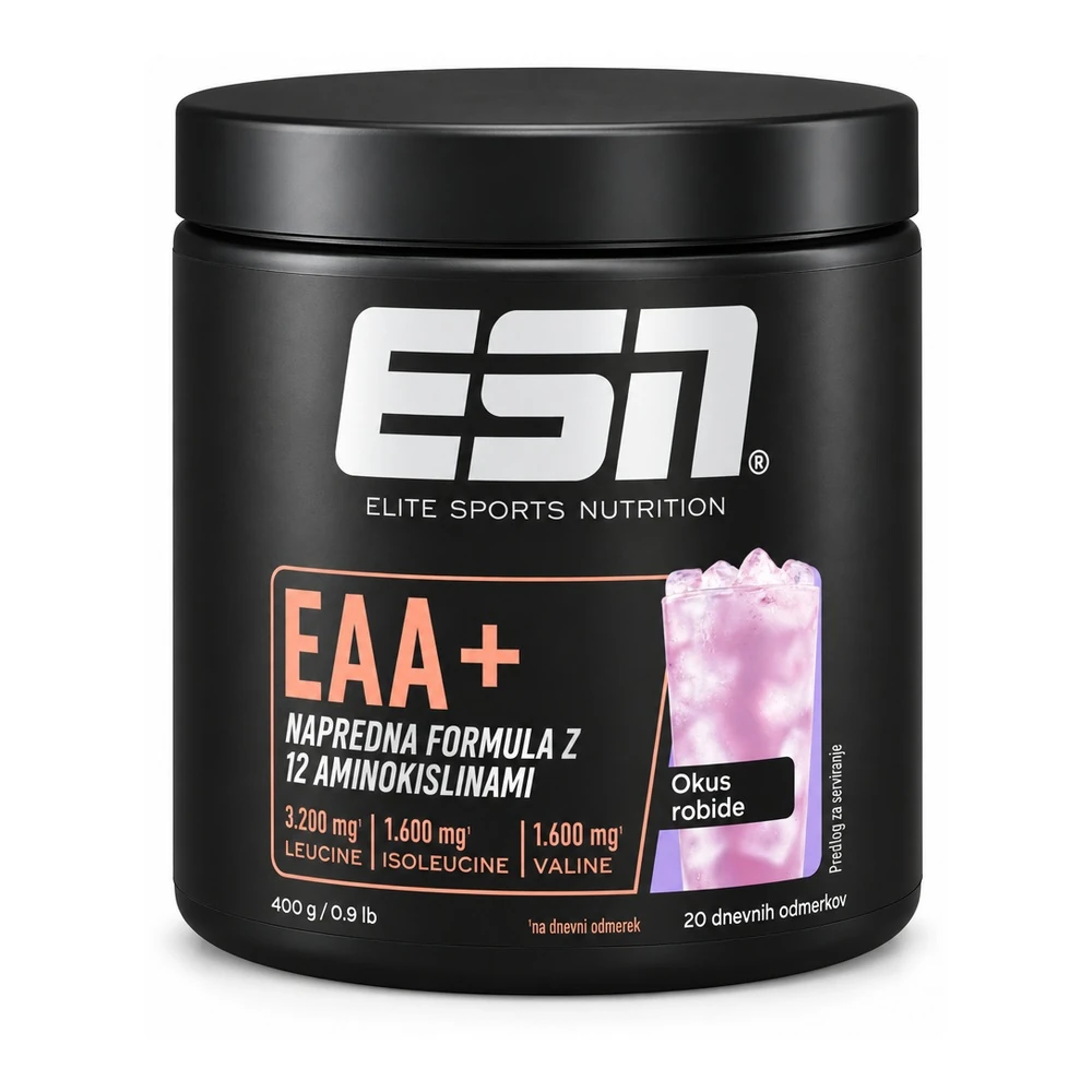 ESN EAA+ aminokislinski napitek z okusom robide, 400 g