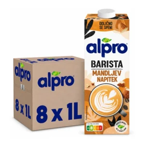 Alpro Barista mandljev napitek 8 × 1 l
