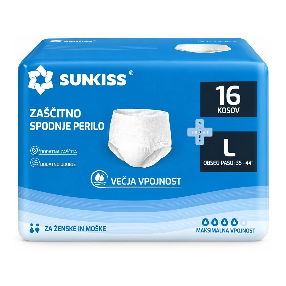 SUNKISS TrustPlus inkontinenčne hlačke, velikost L
