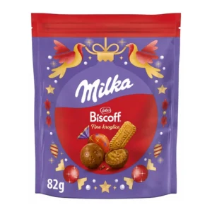 Milka Fine Biscoff praznične čokoladne kroglice