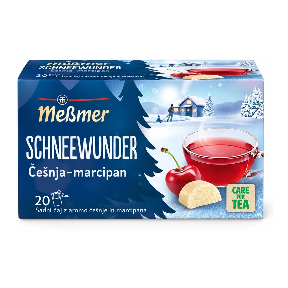 Meßmer Schneewunder sadni čaj z aromo češnje in marcipana