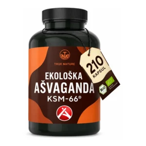TRUE NATURE ekološka ashwagandha KSM-66 – 210 kapsul