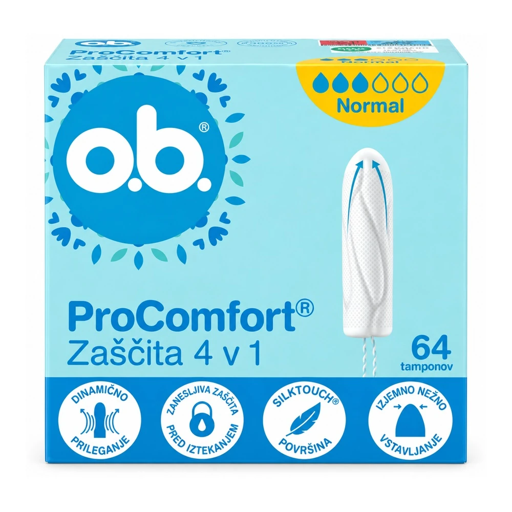 o.b. ProComfort Normal tamponi, 64 kosov