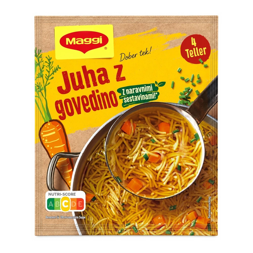 Maggi Bon Appetit goveja juha z rezanci