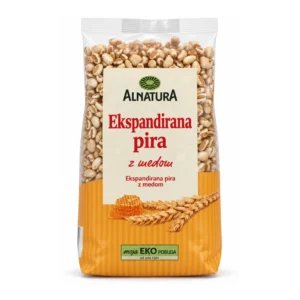 Alnatura napihnjena pirina zrna z medom