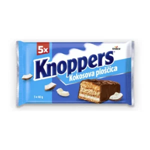 Knoppers kokosove ploščice, 5 kosov