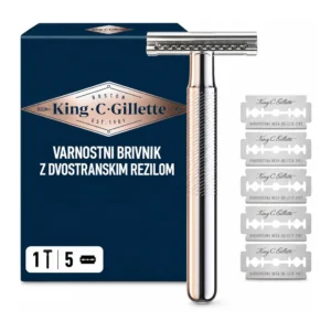 King C. Gillette kovinski varnostni brivnik