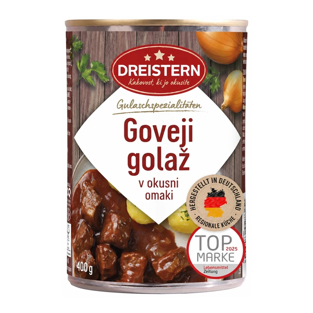 DREISTERN goveji golaž v pikantni omaki