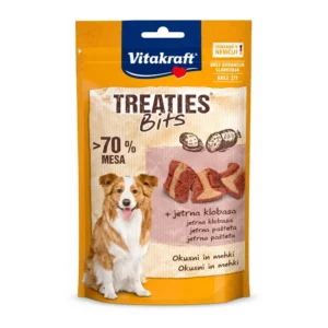 Vitakraft Treaties Bits pasji priboljški z jetrno klobaso – 120 g