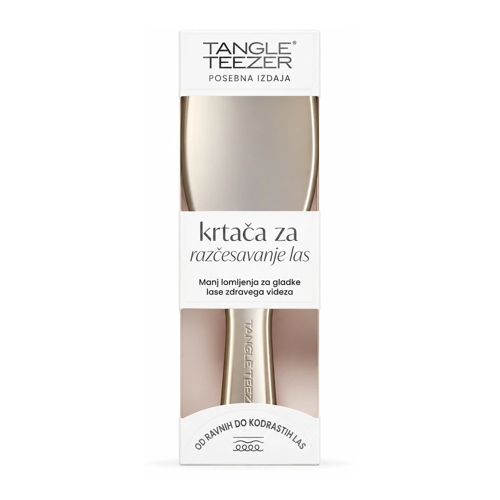 Tangle Teezer Ultimate Detangler krtača za lase v šampanjsko zlati barvi s kromiranim zaključkom
