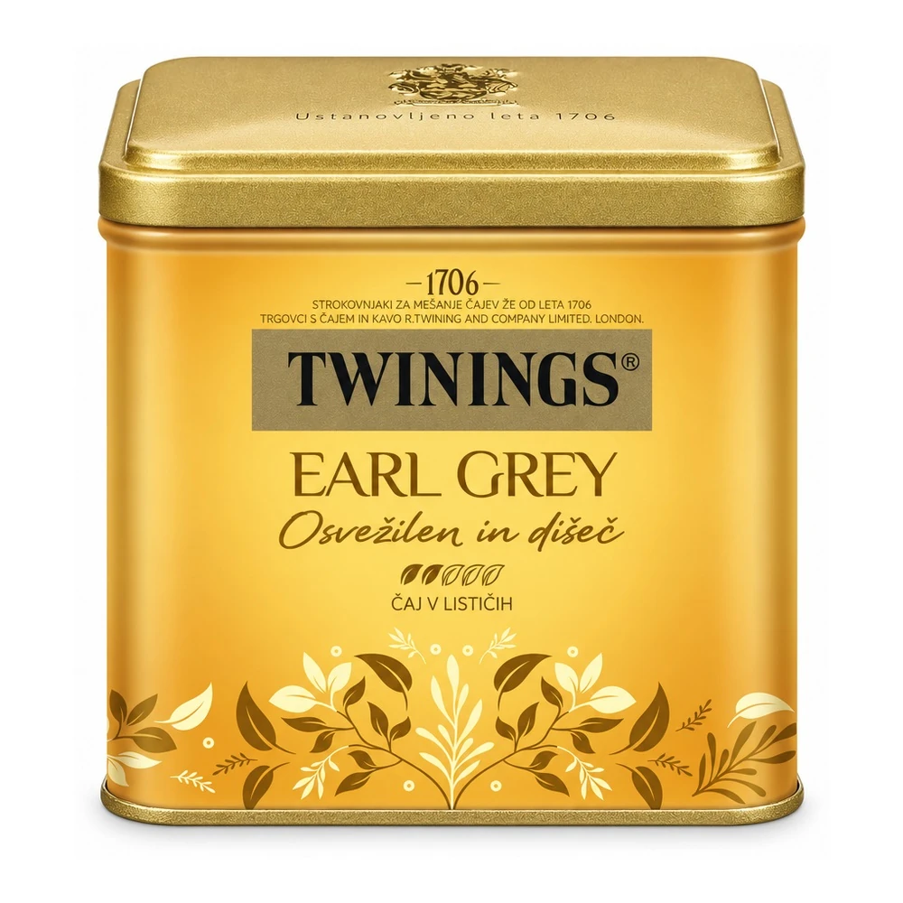 Twinings Earl Grey črni čaj z aromo bergamotke