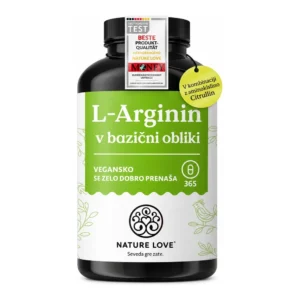Nature Love L-arginin s citrulinom – 365 kapsul