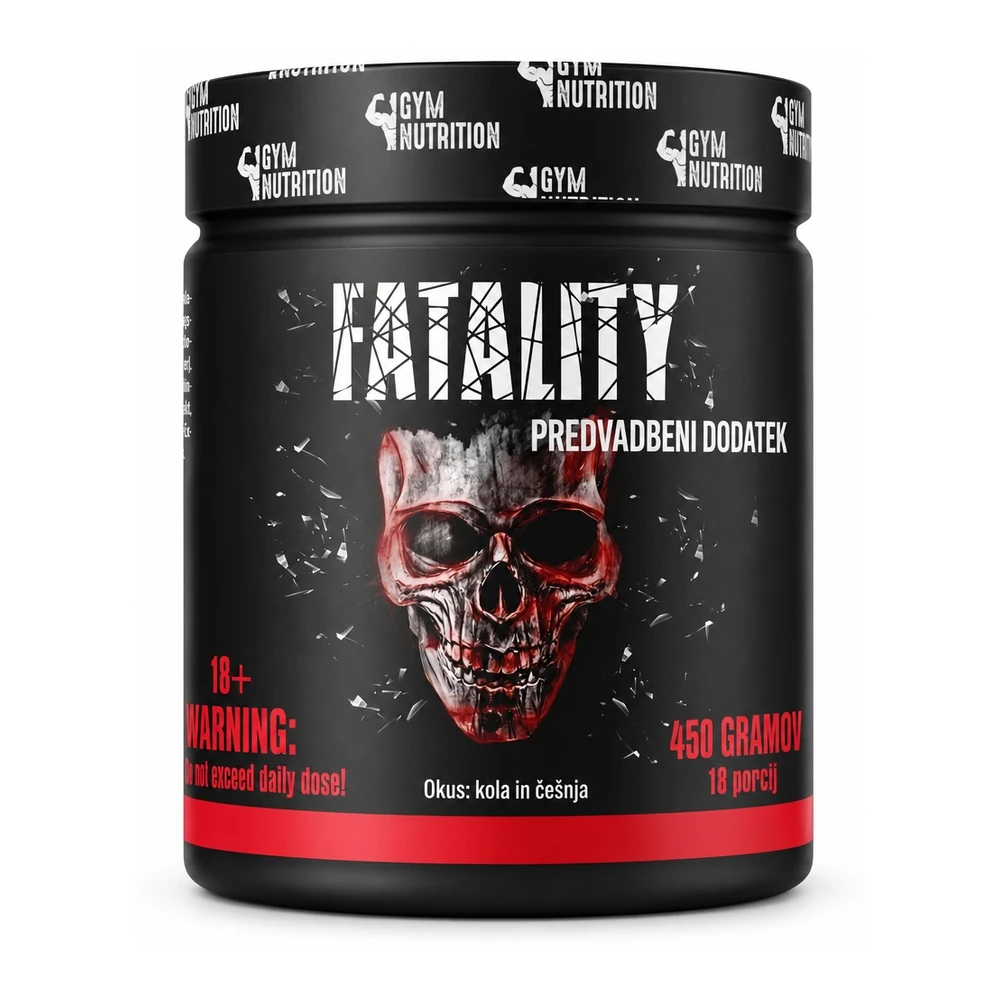 Gym Nutrition Fatality Ultra Hardcore predvadbeni prašek z okusom češnje-kole