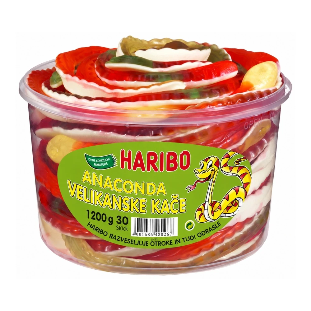 HARIBO Anaconda velikanske kače, 1,2 kg