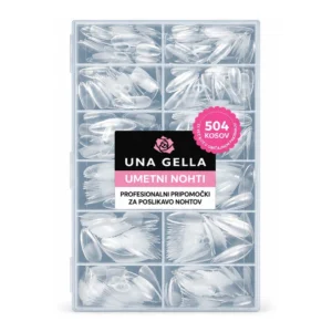 UNA GELLA prozorne soft gel konice za nohte mandljeve oblike