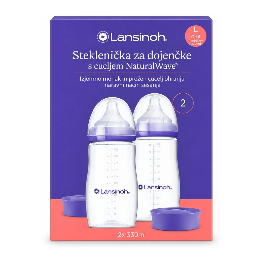 Lansinoh otroški steklenički NaturalWave 330 ml