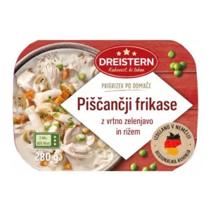 DREISTERN piščančji frikase z zelenjavo in rižem