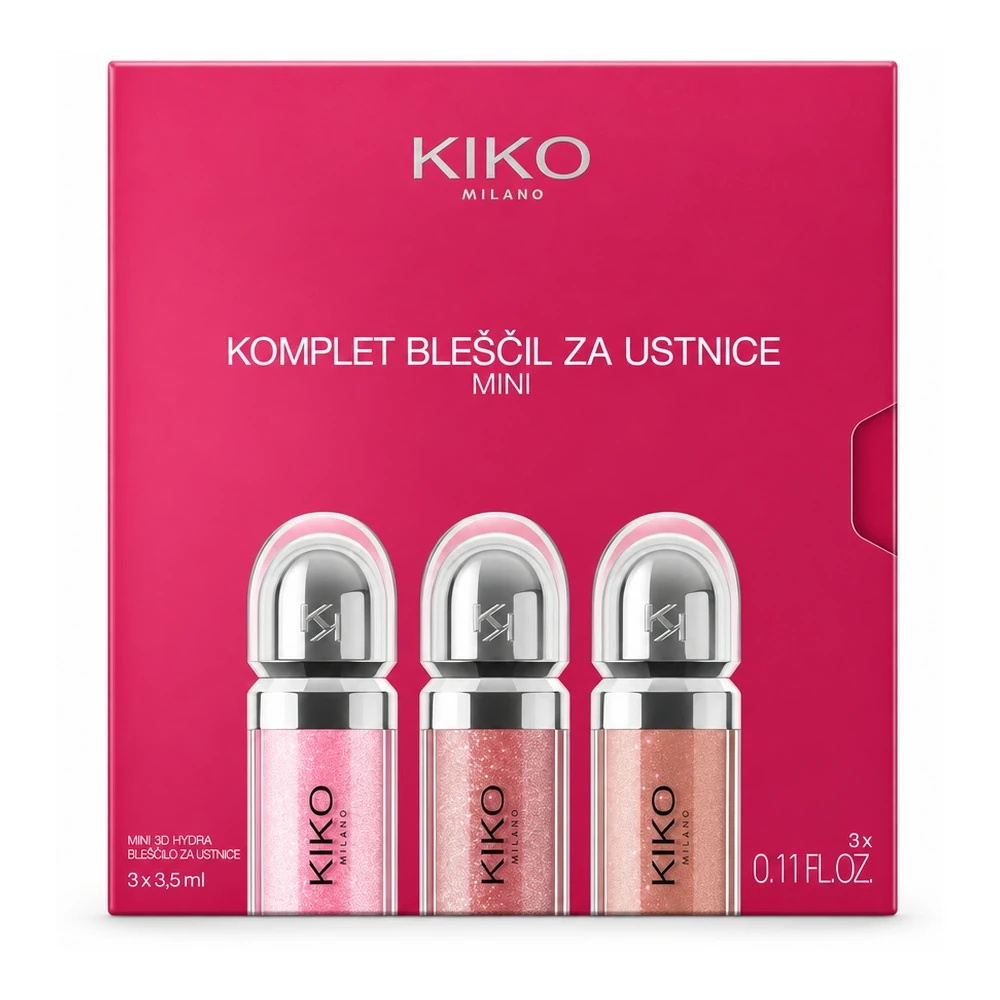 KIKO Milano Glossy Lip Set s tremi mini sijaji za ustnice