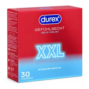 Durex Real Feel XXL kondomi, pakiranje 30 kosov
