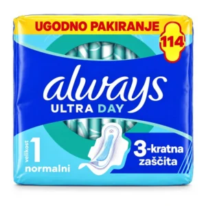 Always Ultra higienski vložki velikosti 1 s krilci