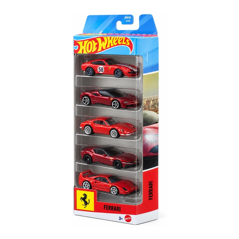 Hot Wheels Ferrari komplet petih vozil