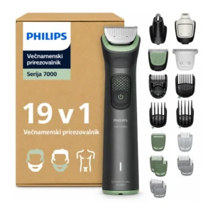 PHILIPS Multigroom 7000 večnamenski moški prirezovalnik