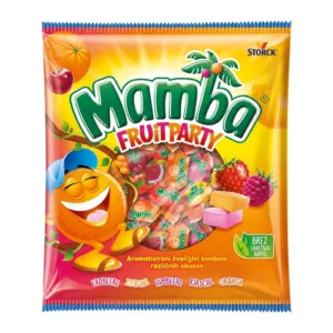 Mamba Fruitparty sadni žvečljivi bonboni v petih okusih