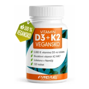 ProFuel veganske tablete z vitaminoma D3 in K2 MK7