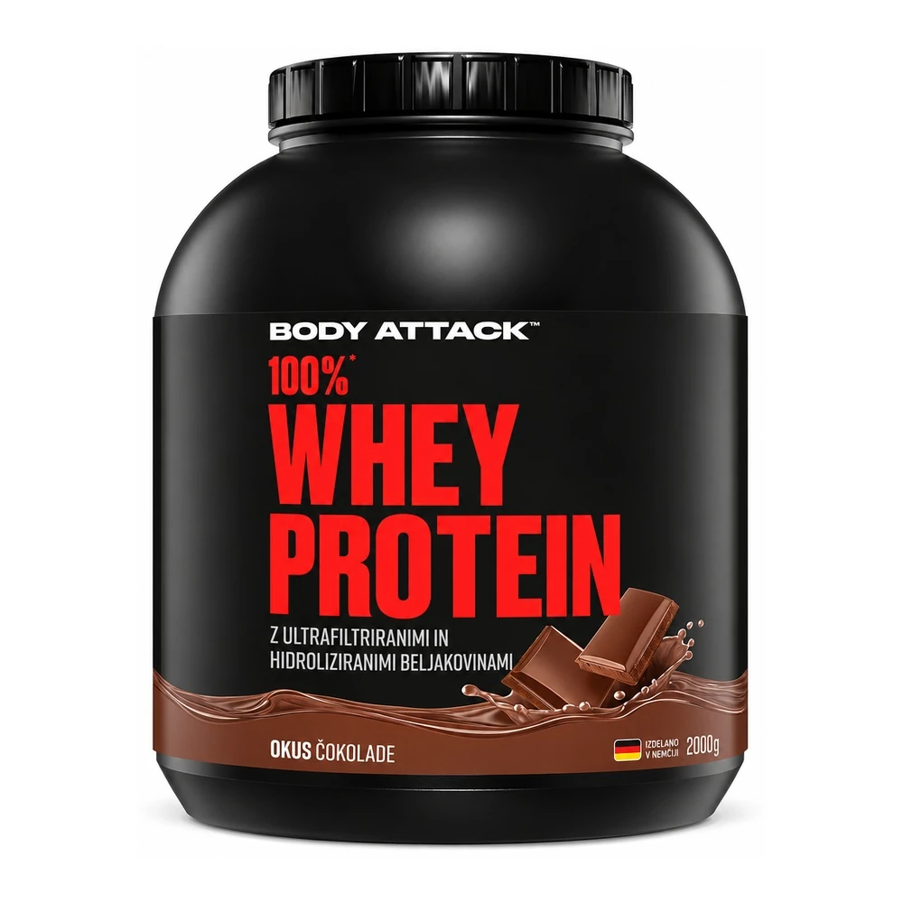 Body Attack Whey Protein z okusom čokolade, 2 kg