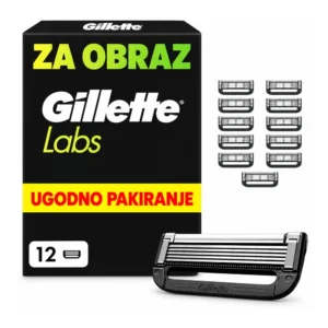 Gillette Labs moška nadomestna rezila, 12 kosov