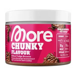 MORE Chunky Flavour Fudge Brownie okusni prah, 150 g