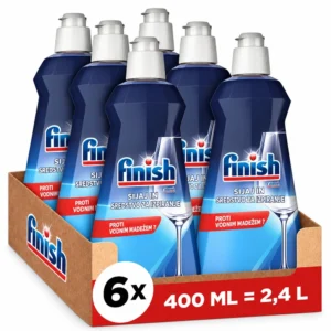 Finish sredstvo za sijaj in izpiranje za pomivalni stroj, 6 × 400 ml