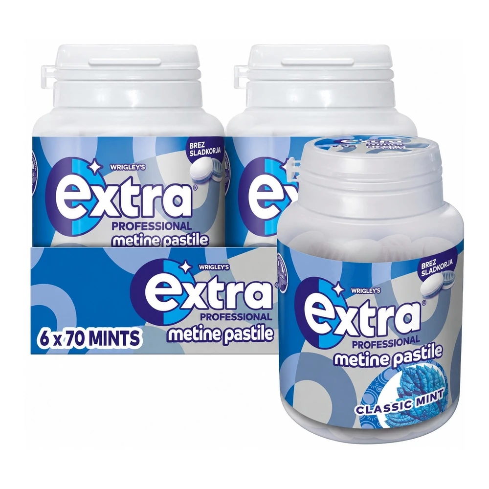 WRIGLEY'S EXTRA Professional Classic Mint brezsladkorni bonboni