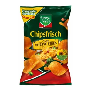 Funny-Frisch Chili Cheese Fries krompirjev čips, 4 × 40 g